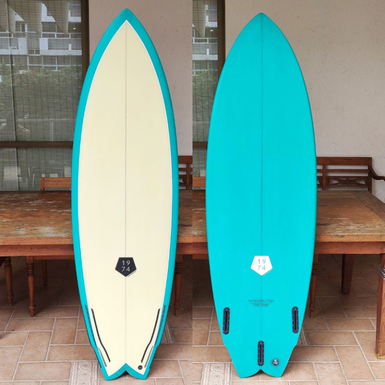 Prancha de Surf em Epoxy e Poliuretano em Portugal 1974 Surfboards